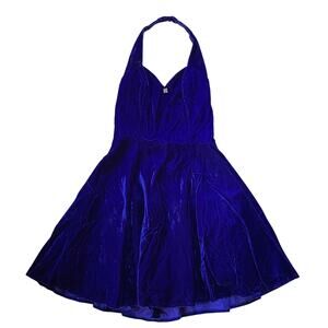 Vintage Rebecca Purple Velvet Tulle Skirt Mini Dress Sz 9 Retro Glam Whimsygoth